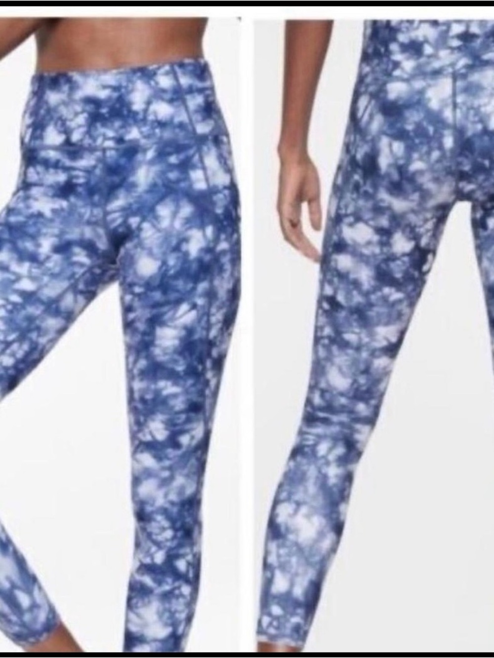 Athleta Blue Tie-Dye High-Rise Jeggings